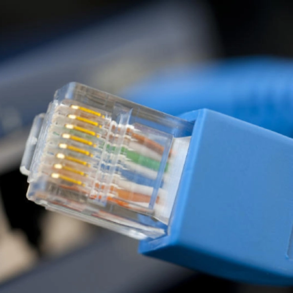 Ethernet data outlet close-up for Christchurch data cabling service