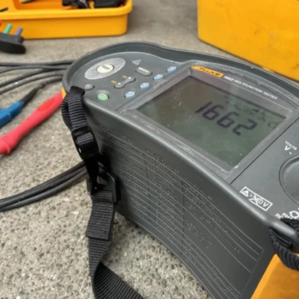 Electrical tester used for a residential electrical assessment in Christchurch
