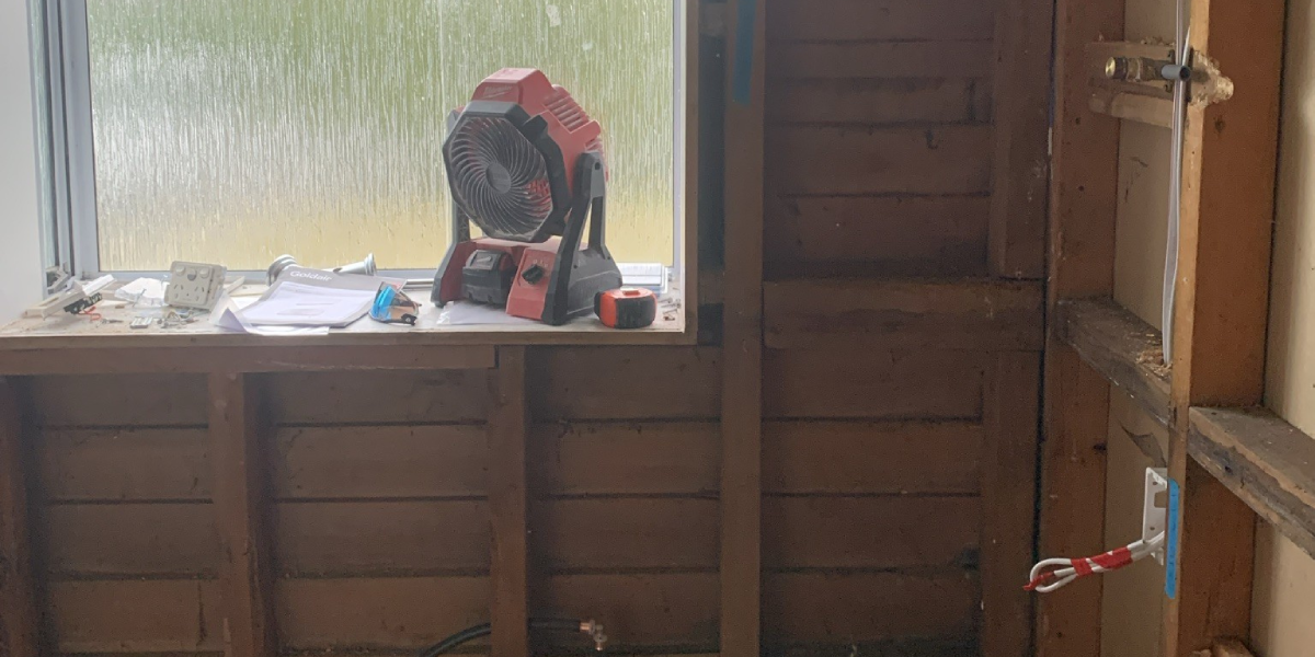 New electrical wiring during home renovation – Christchurch residential electrician.