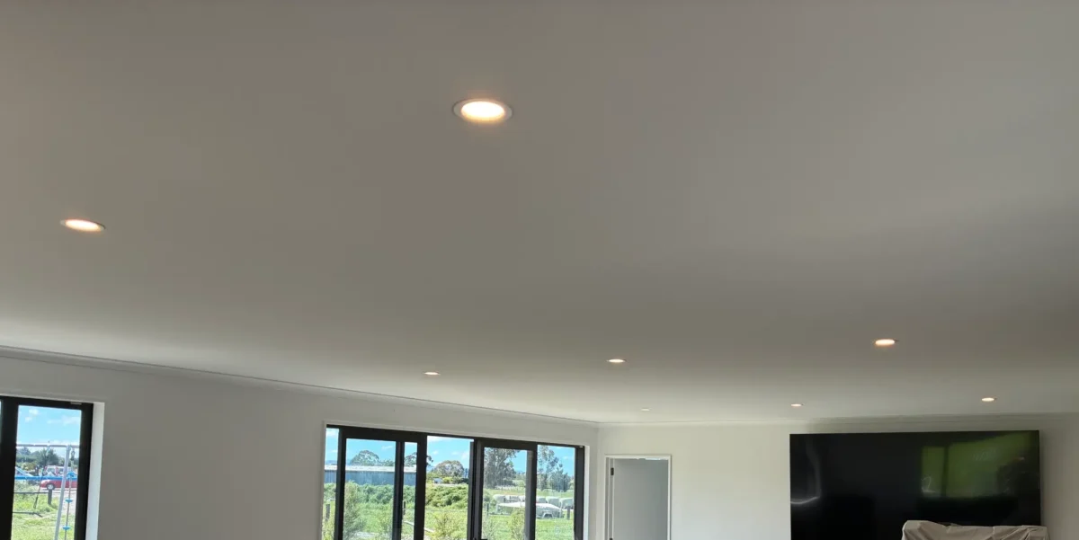 New LED downlights installed in christchurch by easy electrical